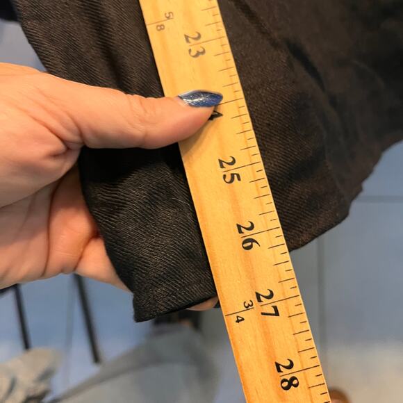 Banana Republic Black Strapless Linen Midi Dress Sz 4 - Picture 10 of 11